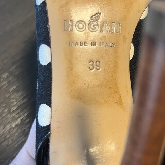 HOGAN POLKADOT STILETTO HEELS 39 8.5 - Picture 6 of 7